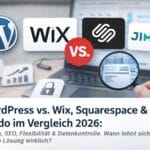 WordPress vs. Wix, Squarespace & Jimdo – Was ist besser?