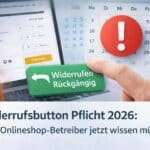 Widerrufsbutton Pflicht 2026: Was Onlineshop-Betreiber jetzt wissen müssen