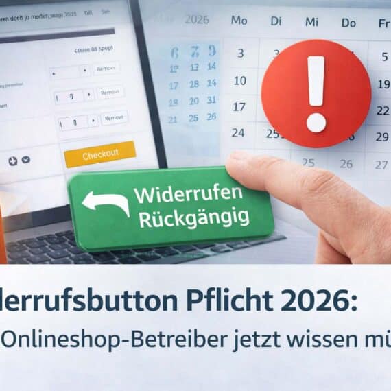 Widerrufsbutton Pflicht 2026: Was Onlineshop-Betreiber jetzt wissen müssen